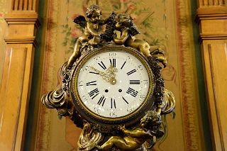 36 Old Clock Close Up La Sala Publica de Lectura  Reading Room National Congress Tour Buenos Aires